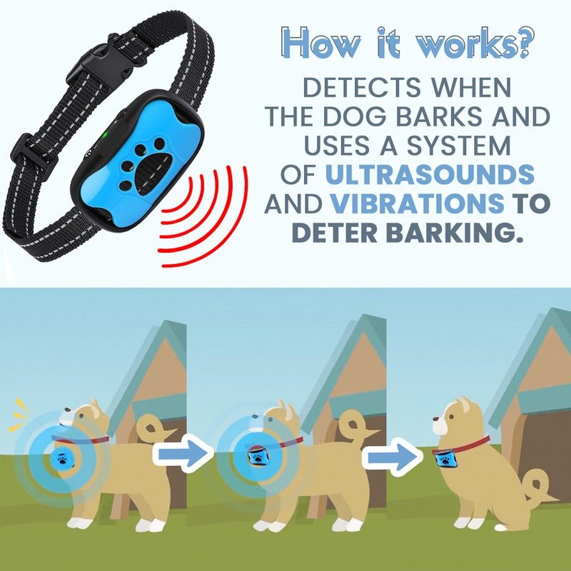 Anti Bark Dog Collar with Sound Waves, Dog Bark Collar with Voice Recognition, Adjustable Dog Training Collar 5 to 50 kg_05