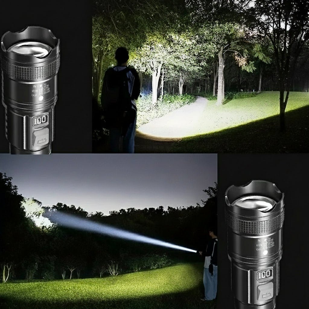 Rechargeable Torch, Waterproof LED Flashlight, Outdoor Lantern for Camping, Camping Light and LED Work Light_05