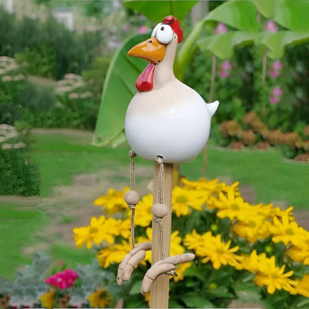 Garden Statue Chicken with Dancing Legs, Outdoor Garden Decoration for Balcony and Terrace – image 7
