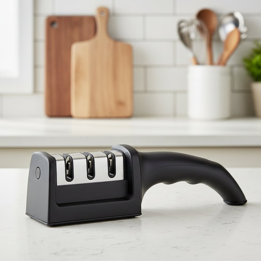 Knife Sharpener for Kitchen Knives, Handheld Knife Sharpening Tool, Garden Tool Sharpener for Utility Knives