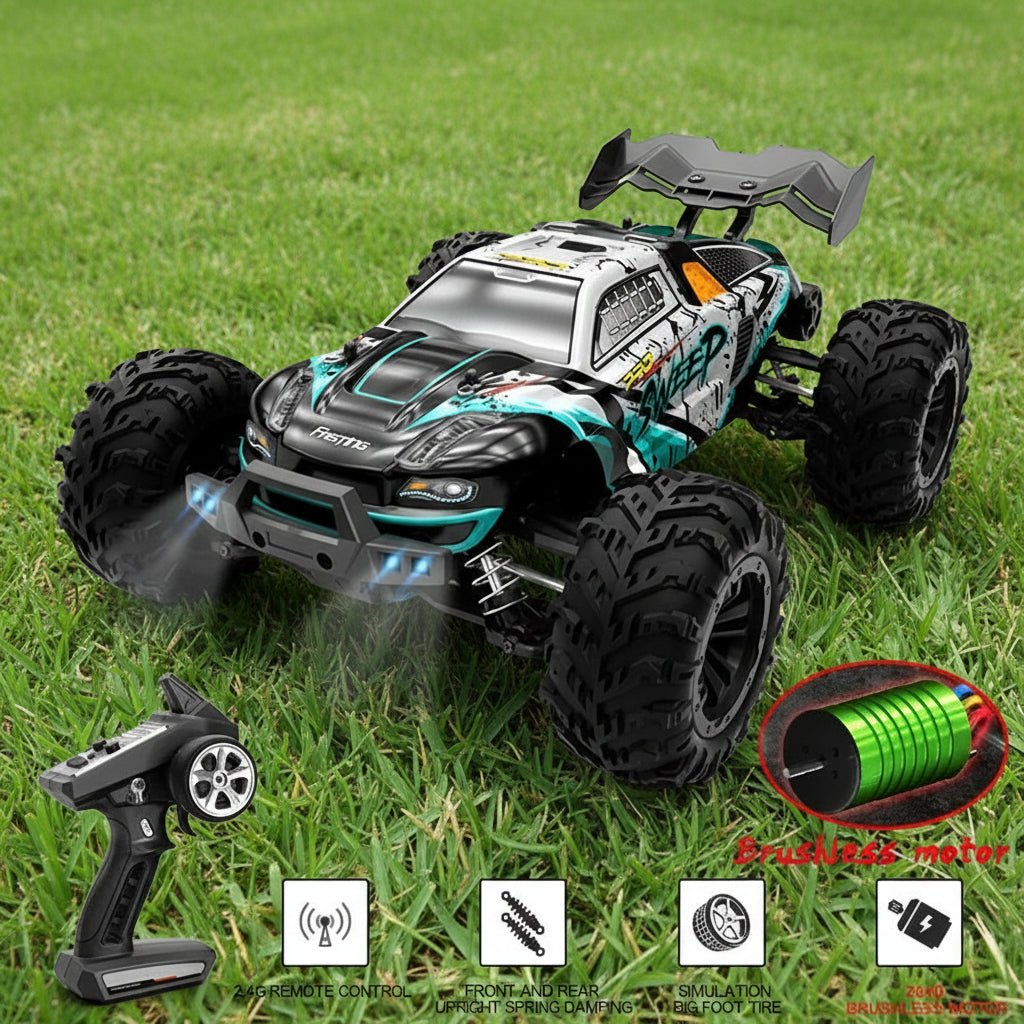Remote Control Car, Fast RC Car with Brushless Motor and 4WD, 1:16 Off Road RC Car for Outdoor Racing_06