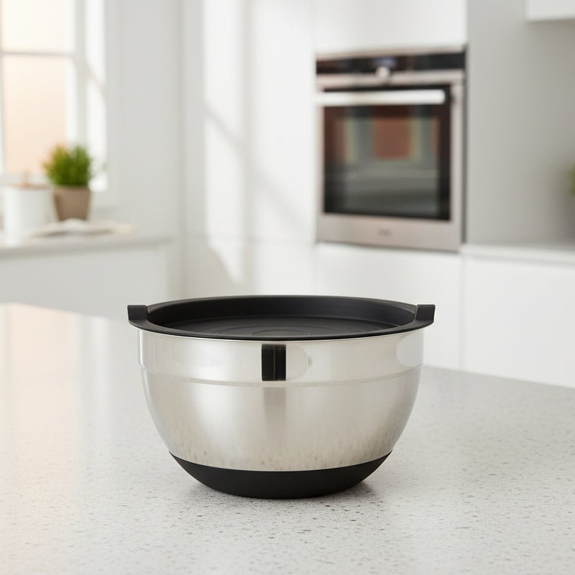 Mixing Bowls Stainless Steel, Non Slip Mixing Bowl Set with Silicone Base, Stainless Steel Bowls for Baking, 14/18/28 cm_00