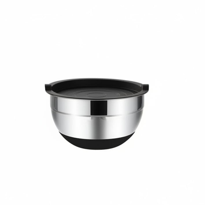 Mixing Bowls Stainless Steel, Non Slip Mixing Bowl Set with Silicone Base, Stainless Steel Bowls for Baking, 14/18/28 cm_06