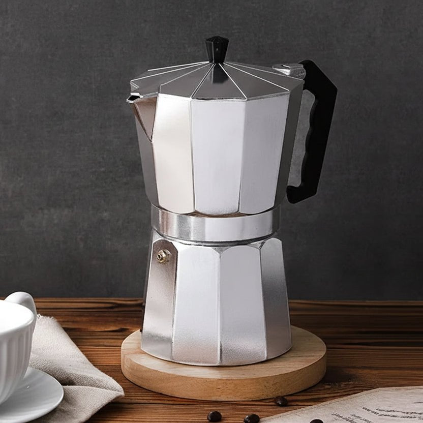 Moka Pot, Stovetop Espresso Maker in Aluminium, Italian Coffee Maker 50 to 600 ml, Portable Espresso Maker_02