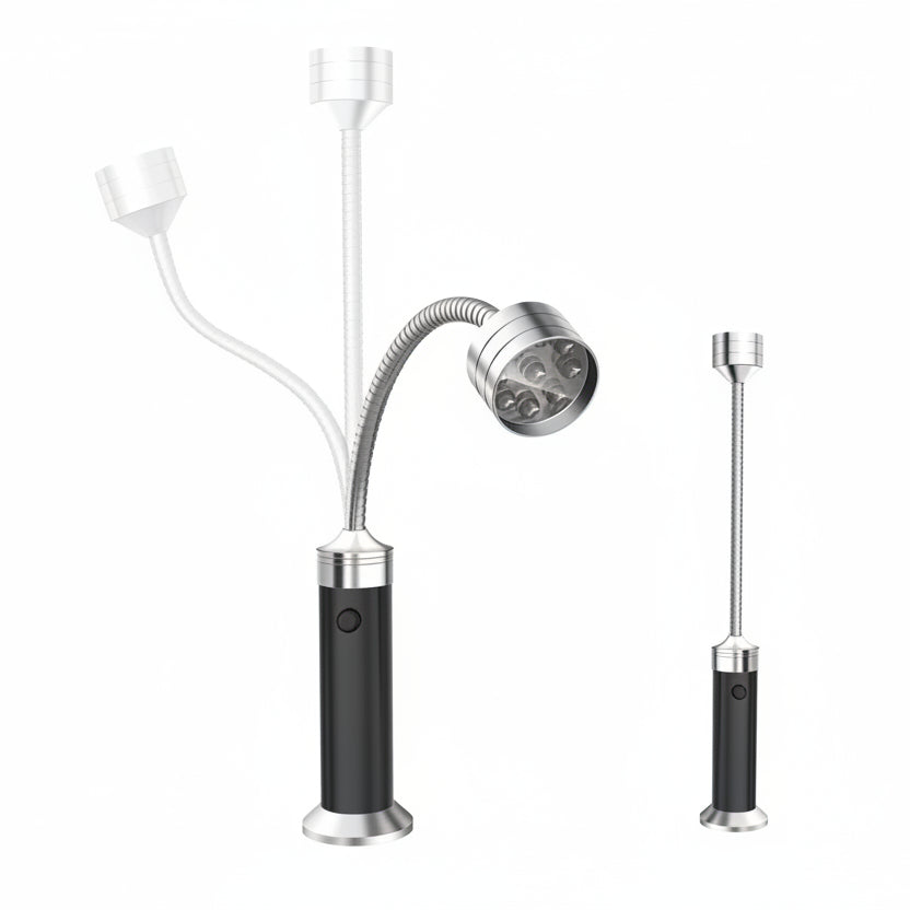 Camping Lights, Magnetic LED Light for BBQ Grill, Battery Operated Light with Flexible Gooseneck, Barbecue Accessories_03