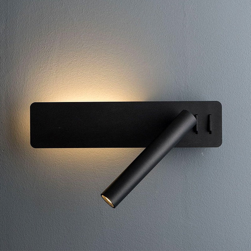 Bedside Lamp Wall Mounted, Bedroom Lighting with Warm and Cool Light for Reading – image 5