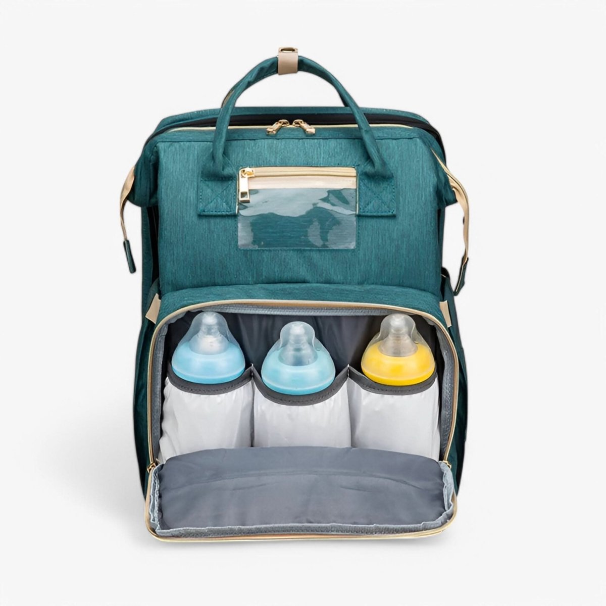 Baby Changing Bag with Foldable Travel Bed, Diaper Bag for Travel