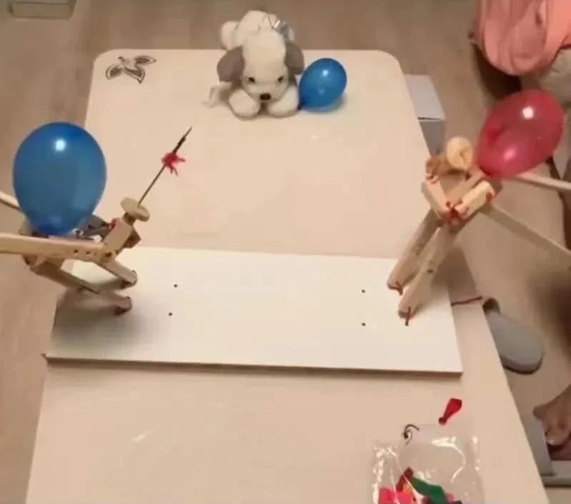 2 Player Game with Bamboo Toy Swords, Balloon Popping Game