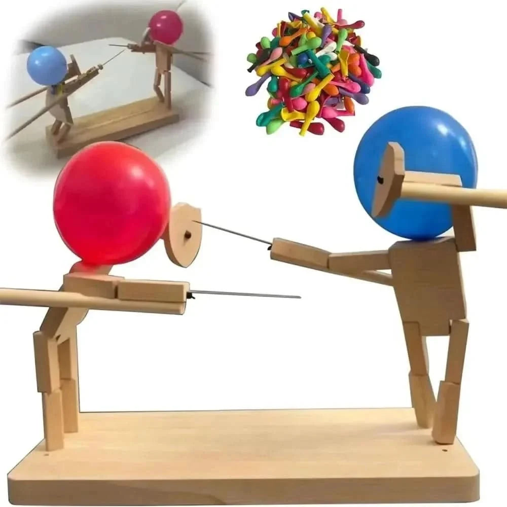 2 Player Game with Bamboo Toy Swords, Balloon Popping Game – image 4
