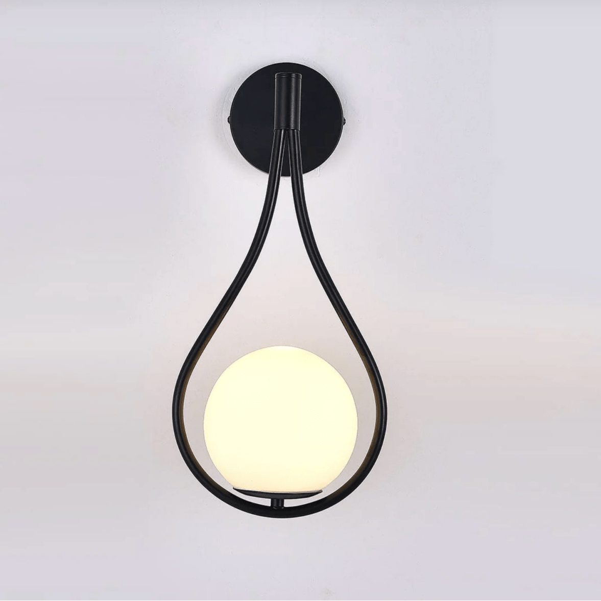Living Room Wall Lights, Modern Wall Sconces with Glass Globe, Nordic Wall Lamp for Bedroom and Hallway_08