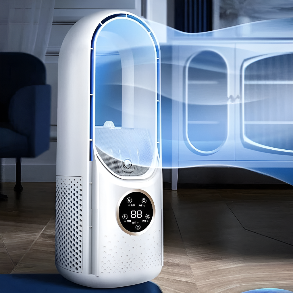 Blade-Free Portable AC Unit | Quiet Operation & Compact Design for Efficient Home Cooling