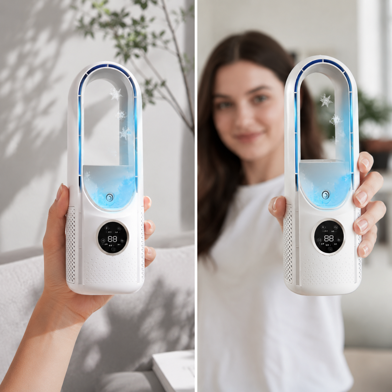 Bladeless Portable Air Conditioner | Quiet Cooling Fan with Remote Control | Compact Design for Personal Comfort 5