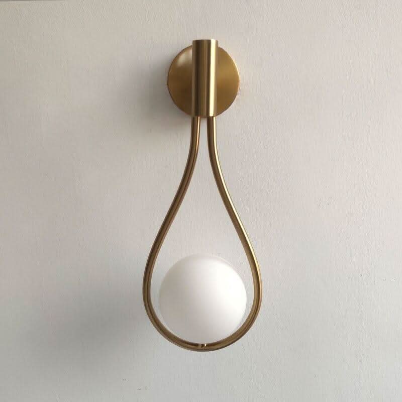 Living Room Wall Lights, Modern Wall Sconces with Glass Globe, Nordic Wall Lamp for Bedroom and Hallway_11
