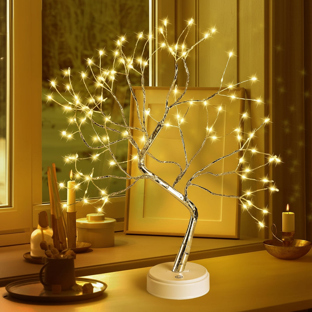 Bonsai Tree | Decorative LED Table Lamp with Warm Glow | Nature-Inspired Design for Cozy Home Atmosphere 3