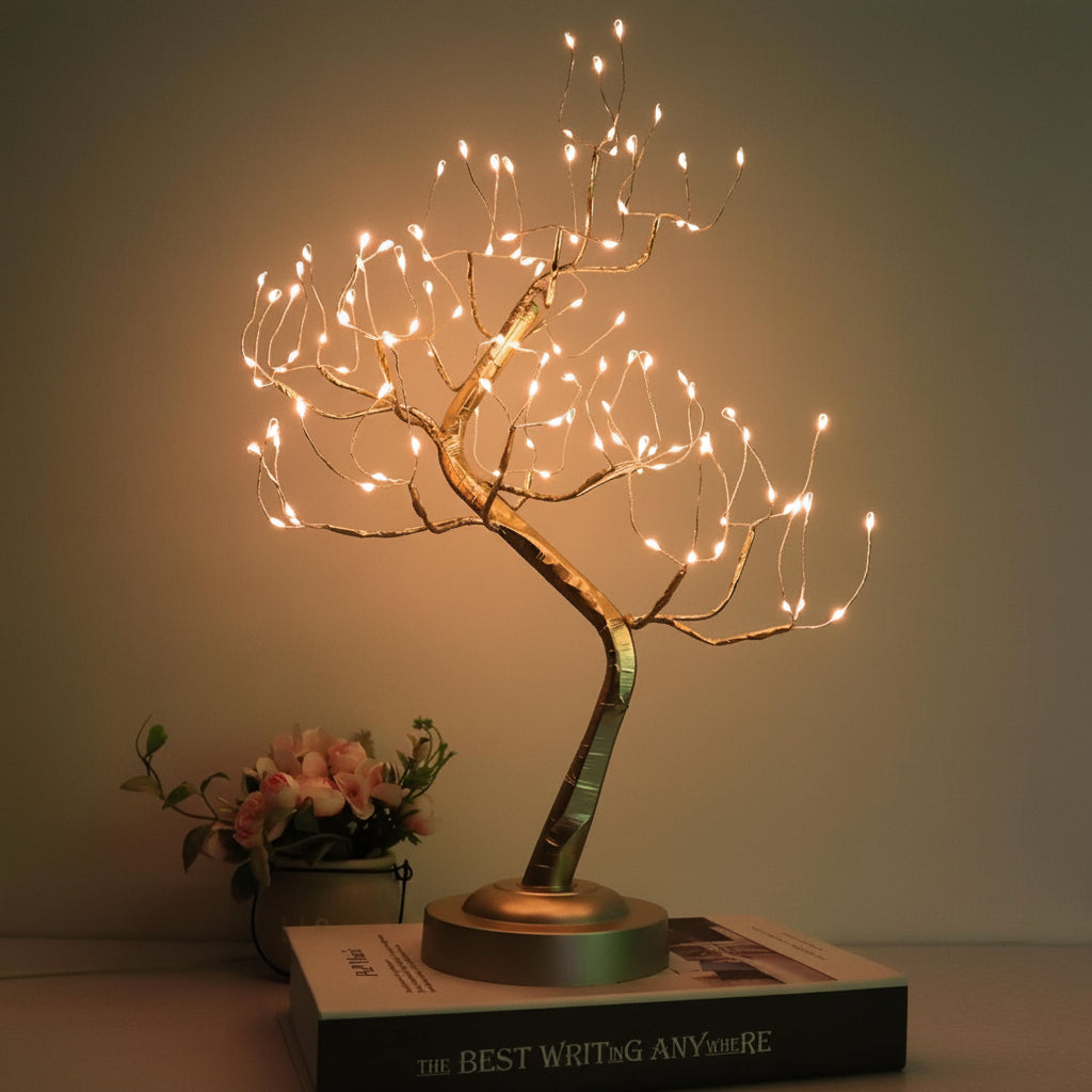 Bonsai Tree | Decorative LED Table Lamp with Warm Glow | Nature-Inspired Design for Cozy Home Atmosphere 4