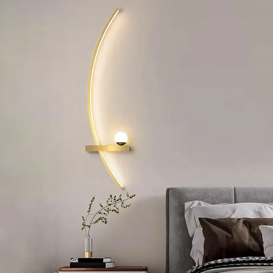 BrassArc | Elegant Modern Dual LED Wall Sconce Light Fixture 0