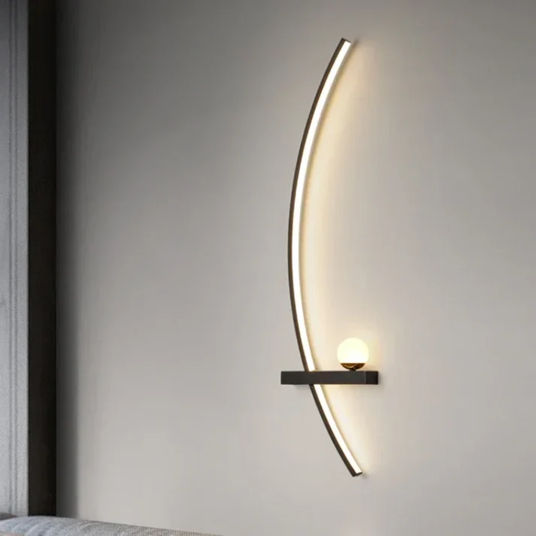 BrassArc | Elegant Modern Dual LED Wall Sconce Light Fixture
