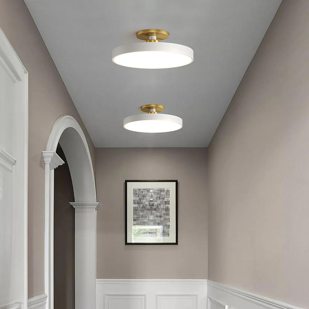 BrassAura | Elegant Modern Round LED Ceiling Light Fixture 3