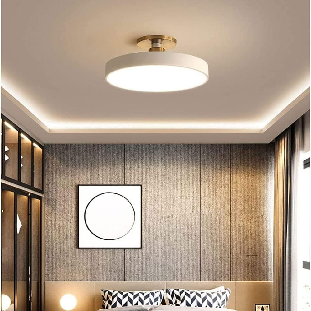 BrassAura | Elegant Modern Round LED Ceiling Light Fixture 4
