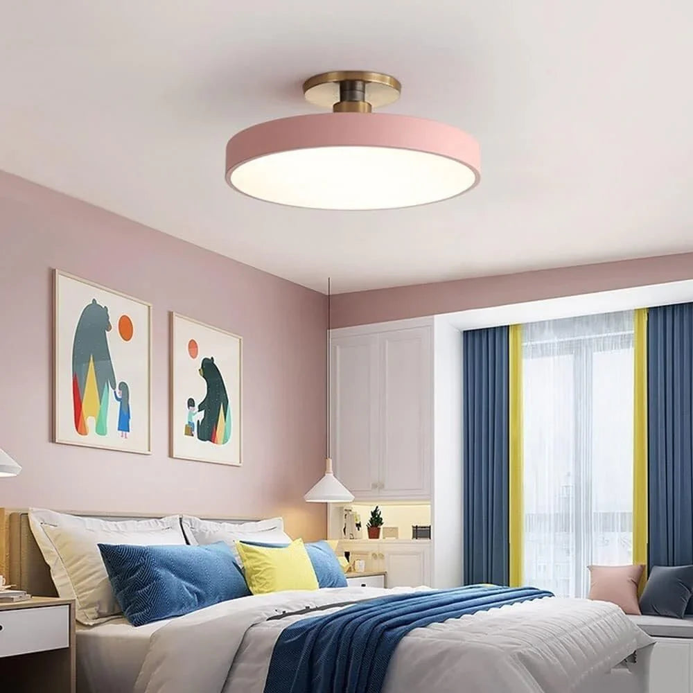 BrassAura | Elegant Modern Round LED Ceiling Light Fixture 6