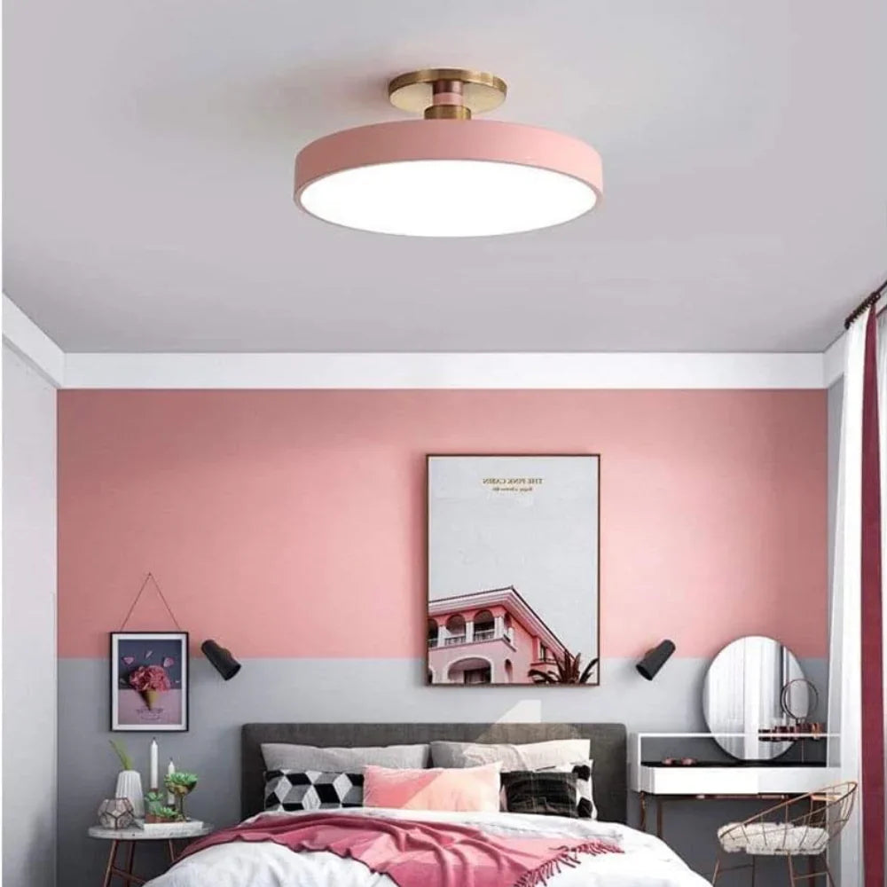 BrassAura | Elegant Modern Round LED Ceiling Light Fixture 7