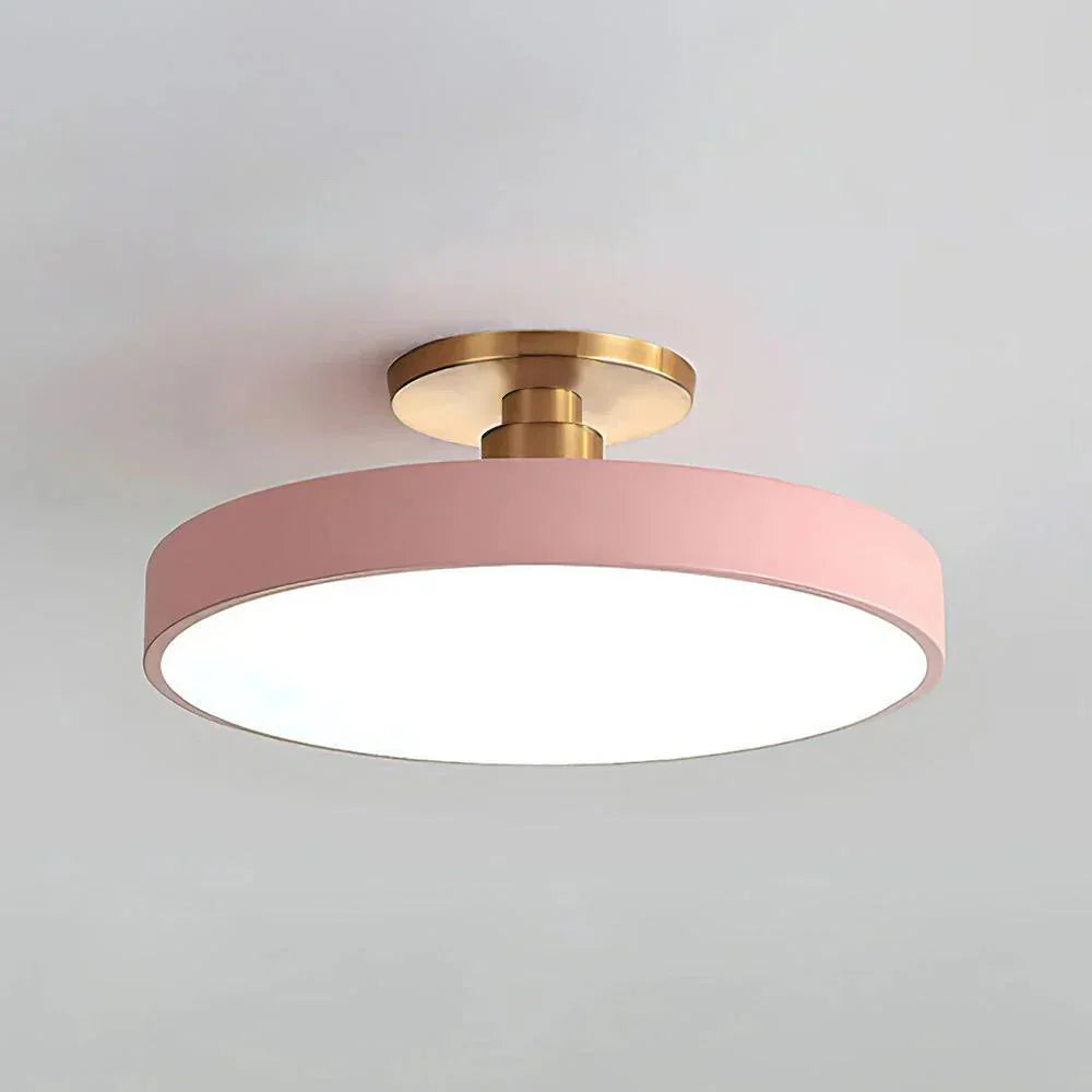 BrassAura | Elegant Modern Round LED Ceiling Light Fixture 8
