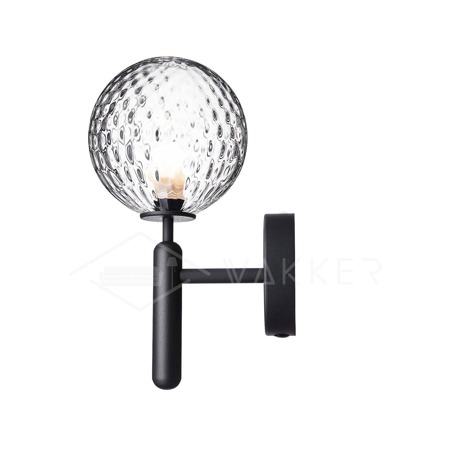 BrassGlobe | Elegant Scandinavian Brass Glass Wall Light Sconce 0