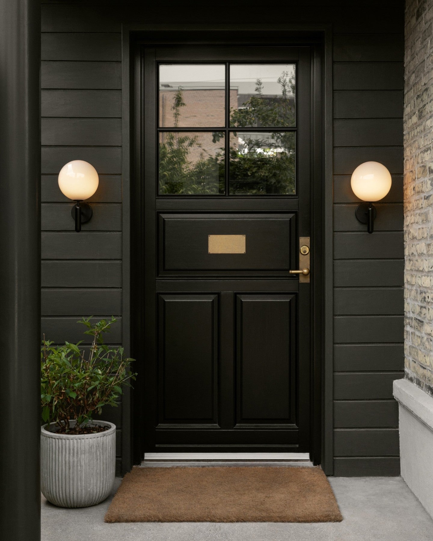 BrassGlobe | Elegant Scandinavian Brass Glass Wall Light Sconce 4