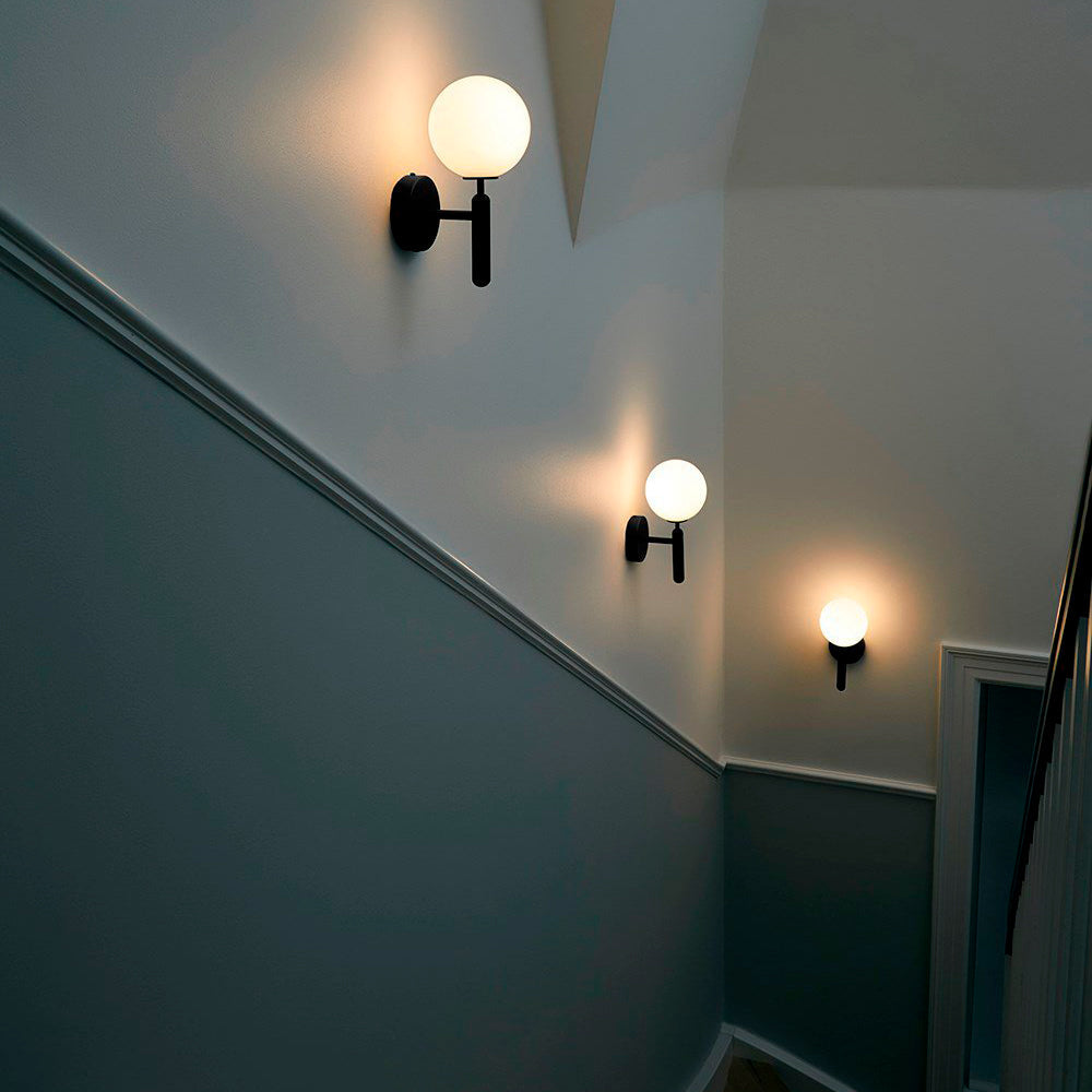 BrassGlobe | Elegant Scandinavian Brass Glass Wall Light Sconce 5
