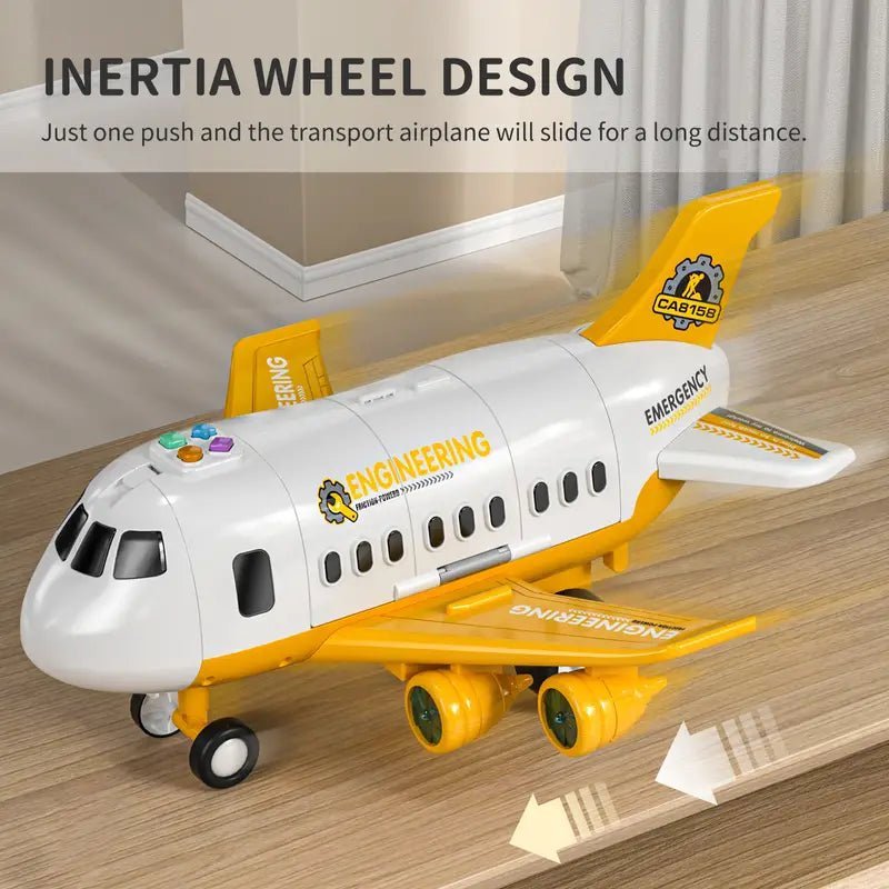 Toy Aeroplane with Flashing LED Lights, Light Up Toy Plane for Kids – image 4