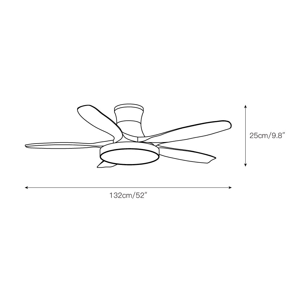 Bronx | Modern Ceiling Fan with LED Light & Remote Control | Efficient Airflow for Bedrooms 3