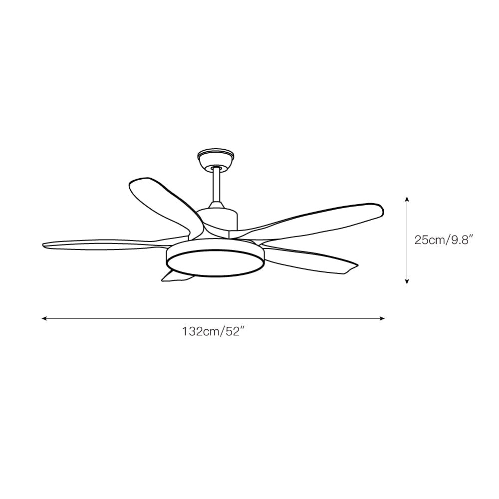 Bronx | Modern Ceiling Fan with LED Light & Remote Control | Efficient Airflow for Bedrooms 4
