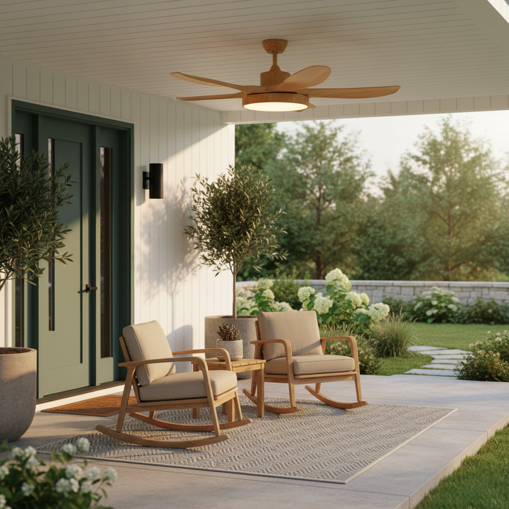 Bronx | Modern Ceiling Fan with LED Light & Remote Control | Efficient Airflow for Bedrooms 5