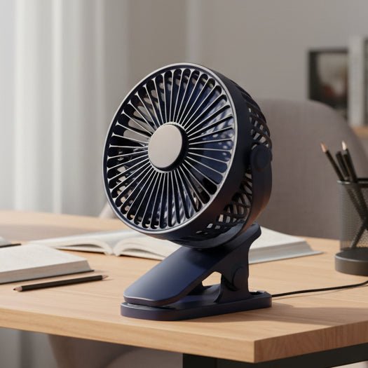 Clip On Desk Fan, USB Portable Fan with Strong Clip, Mini Fan for Bedroom and Office