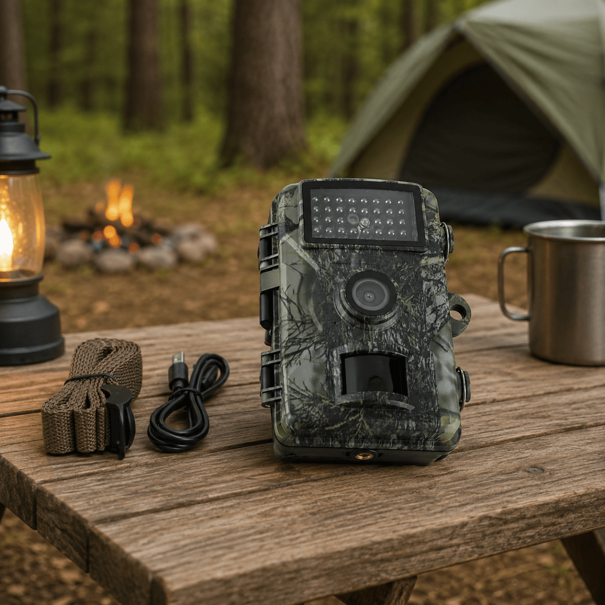 Wildlife Camera, Outdoor Camera with Motion Sensor, Infrared Camera with Night Vision for Hunting and Nature_00