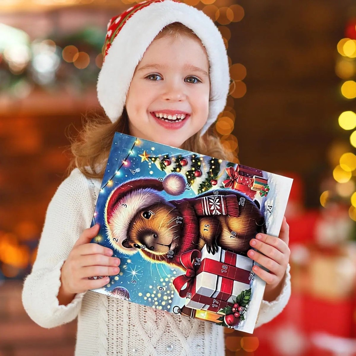 Kids Advent Calendar with 24 Capybara Toys, Cute Capybara Christmas Countdown, Capybara Gifts and Stocking Filler_01