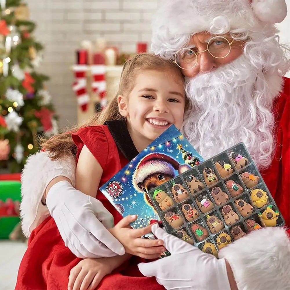 Kids Advent Calendar with 24 Capybara Toys, Cute Capybara Christmas Countdown, Capybara Gifts and Stocking Filler_06