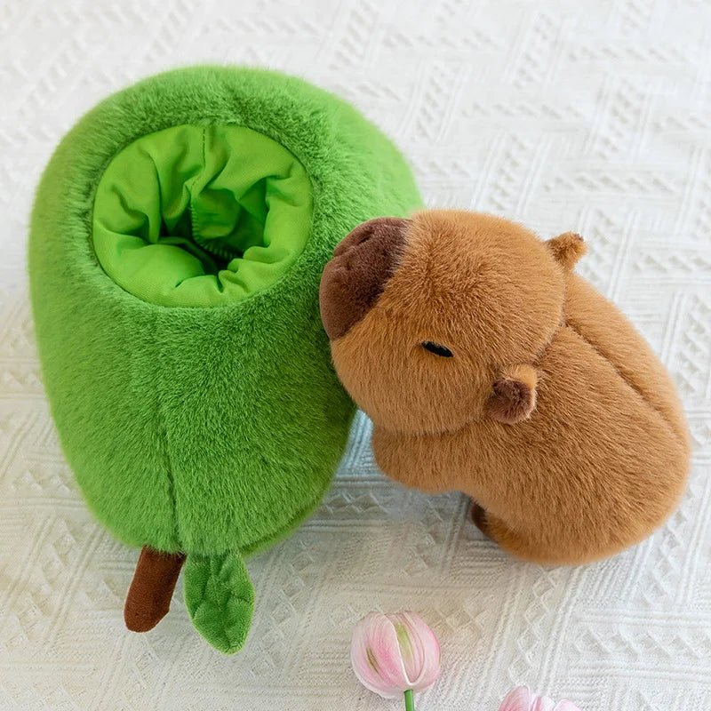 Capybara Plushie, 2 in 1 Avocado Capybara Toy, Cute Plush Toy, Soft Toy Stuffed Animal for Kids – image 4