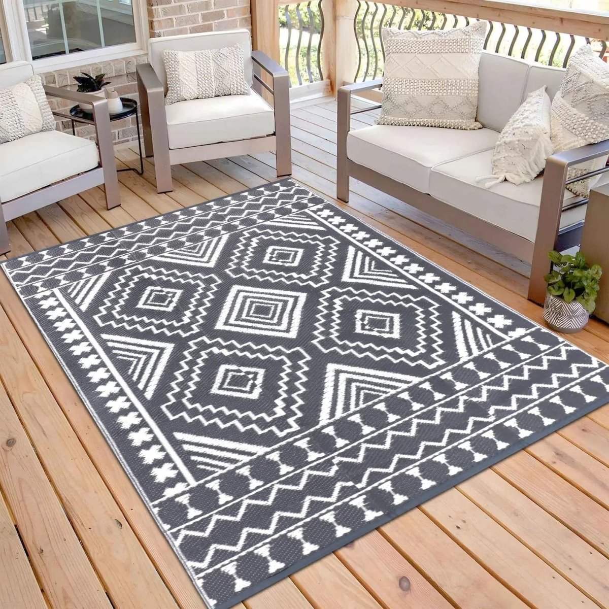 Outdoor Rugs for Patios, Machine Washable Rug for Balcony and Terrace – image 9