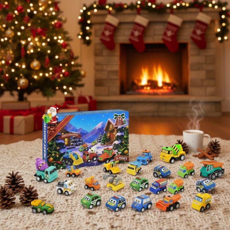 Advent Calendar 2026 for Kids, Childrens Advent Calendar with 24 Die Cast Cars, Car Advent Calendar, Christmas Countdown_00