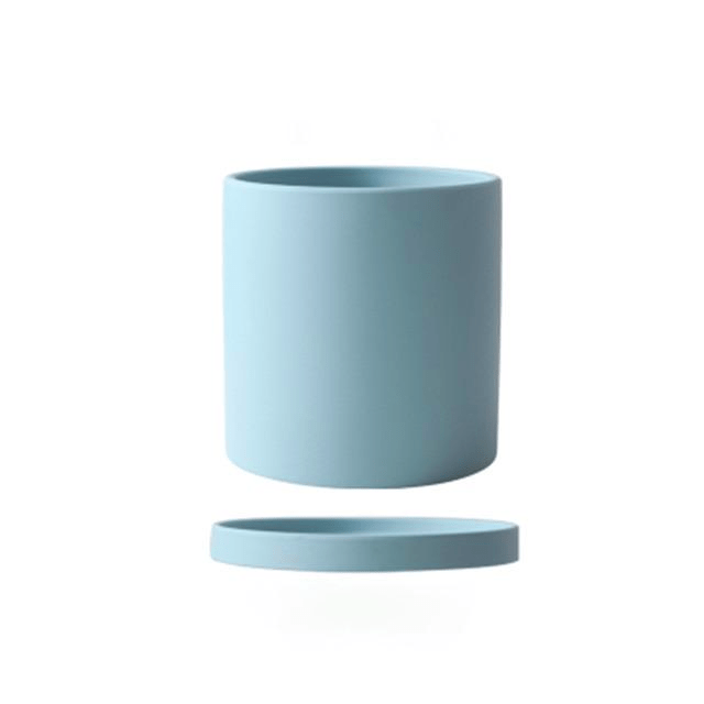 Indoor Plant Pots with Saucers, Ceramic Plant Pot with Drainage Hole, Herb Planter, Indoor Planter for Houseplants_17