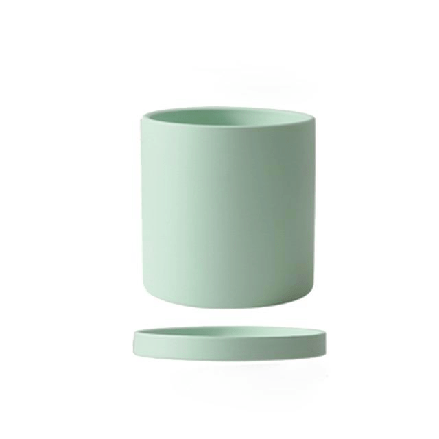 Indoor Plant Pots with Saucers, Ceramic Plant Pot with Drainage Hole, Herb Planter, Indoor Planter for Houseplants_18