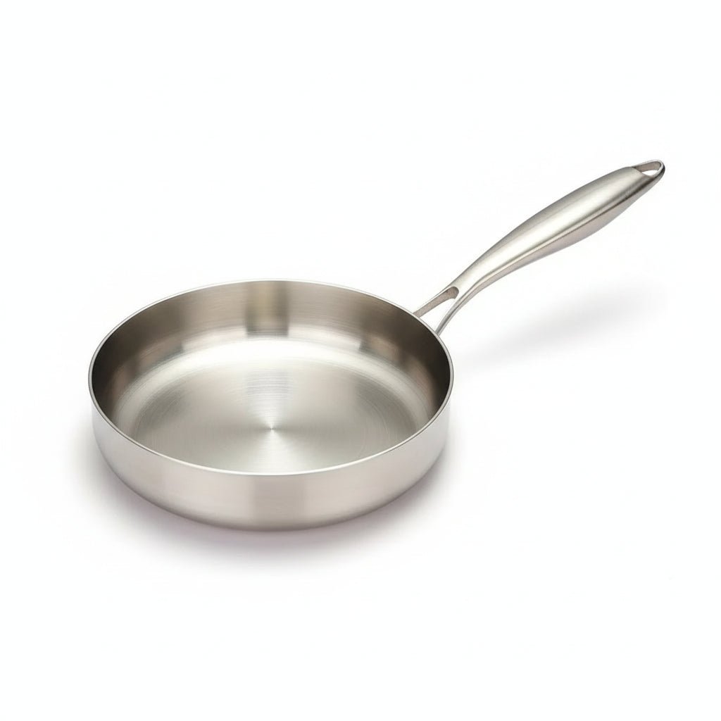 Stainless Steel Pan, Non Stick Frying Pan for Induction Hob and Gas, 316 Stainless Steel Skillet_07