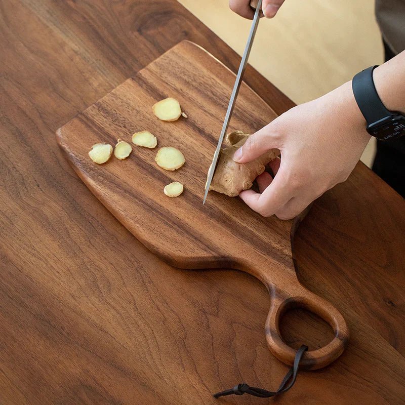 Charcuterie Board, Walnut Wooden Chopping Board Set of 2, Double Sided Cheese Board for Kitchen and Table_02