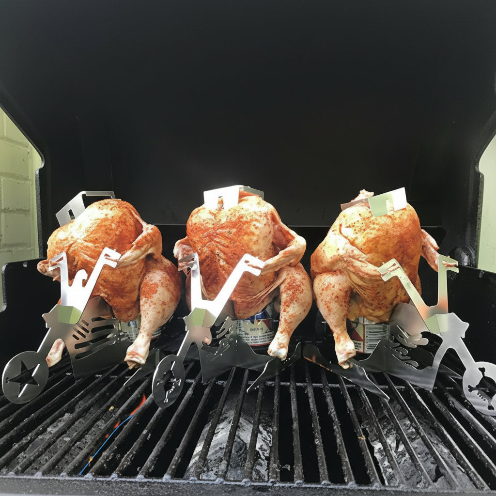 Chicken Roaster Rack, Stainless Steel Beer Can Chicken Holder for Grill, BBQ Accessories, Barbecue Tools