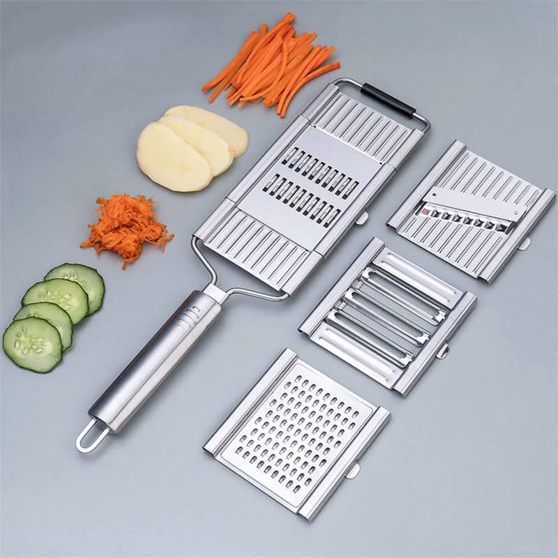 Vegetable Slicer with Replaceable Stainless Steel Blades, Vegetable Chopper, Grater, Fruit Slicer, Kitchen Gadgets_01