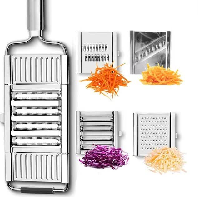 Vegetable Slicer with Replaceable Stainless Steel Blades, Vegetable Chopper, Grater, Fruit Slicer, Kitchen Gadgets_07