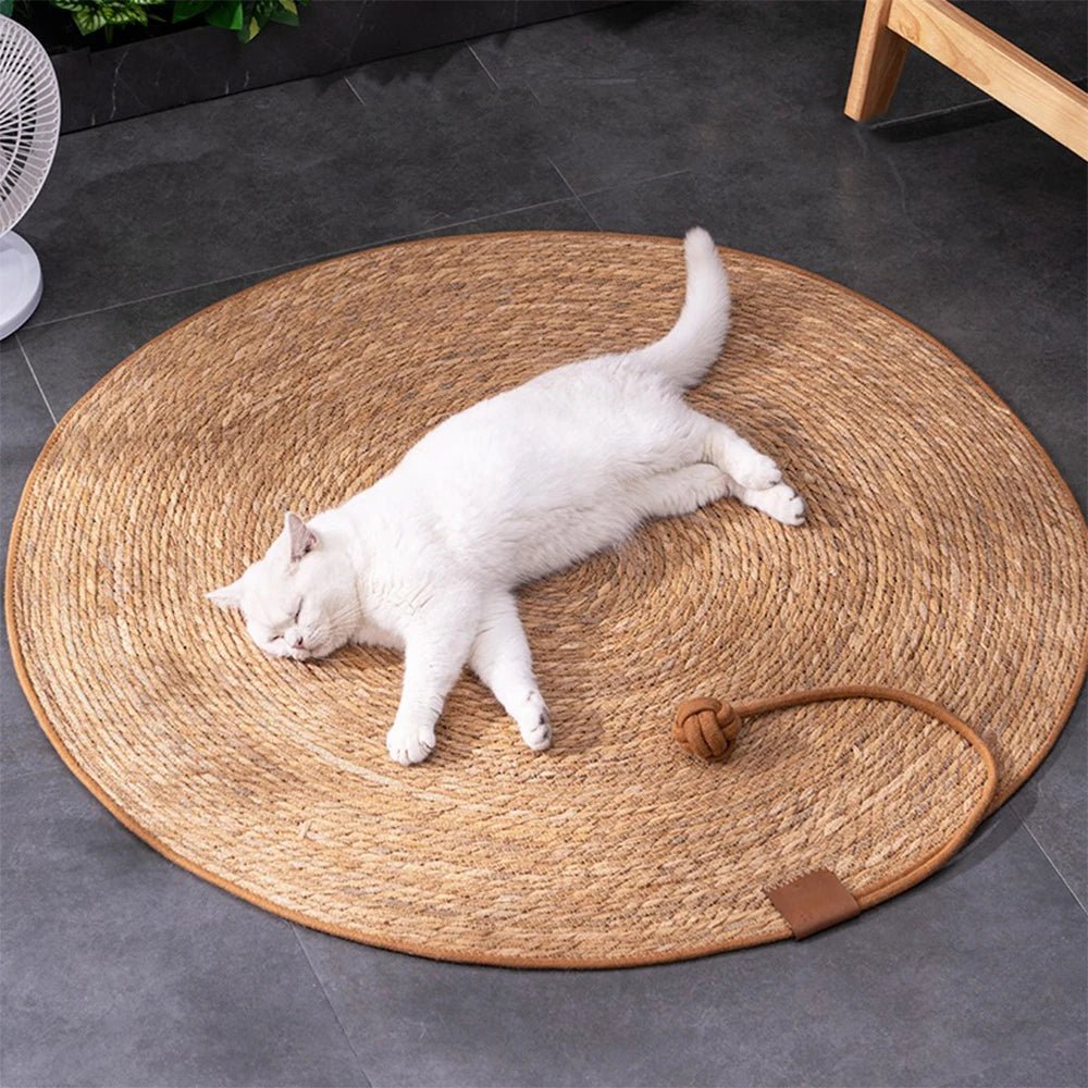 Cat Scratching Mat, Rattan Scratching Mat for Cats 40 cm