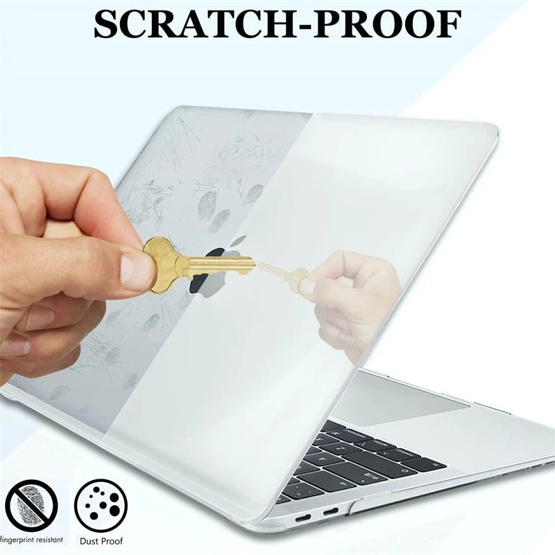 Clear Laptop Case, Transparent MacBook Case for MacBook Air and Pro
