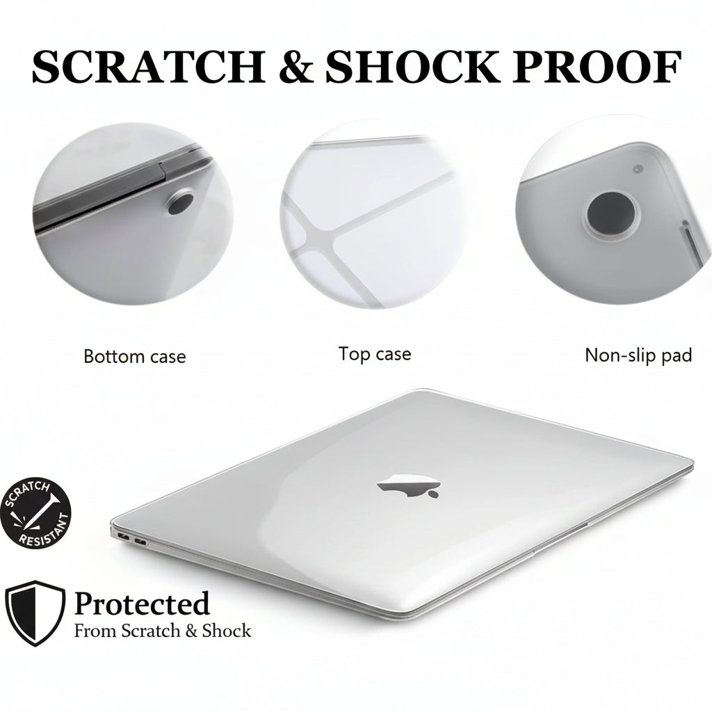 Clear Laptop Case, Transparent MacBook Case for MacBook Air and Pro – image 5